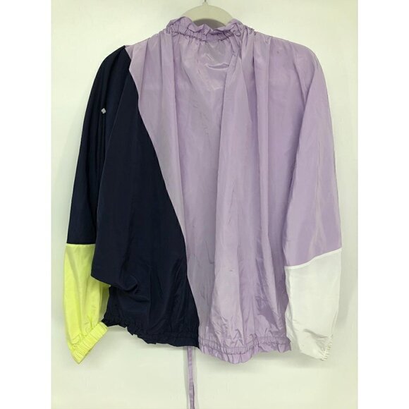 NWT Kate Spade Color Splice Zip-front Wind Jacket Purple Blue S - Picture 5 of 7